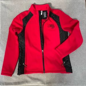 Women’s Harley Davison Red Fleece Zip Jacket